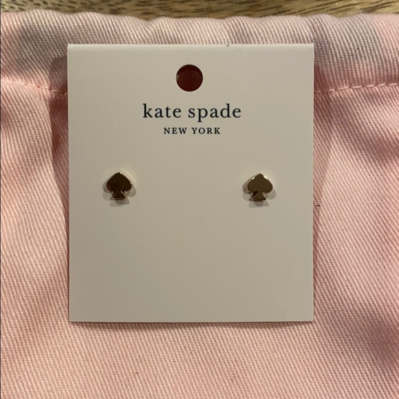 Kate Spade Classic Spade Earrings in Rose Gold!